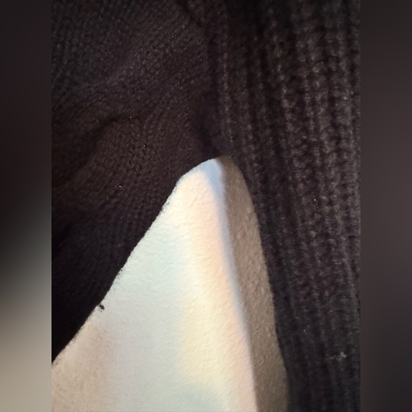 Gentle Herd Oversized Cashmere Wool Turtleneck Sweater Black Large EUC - Picture 10 of 10